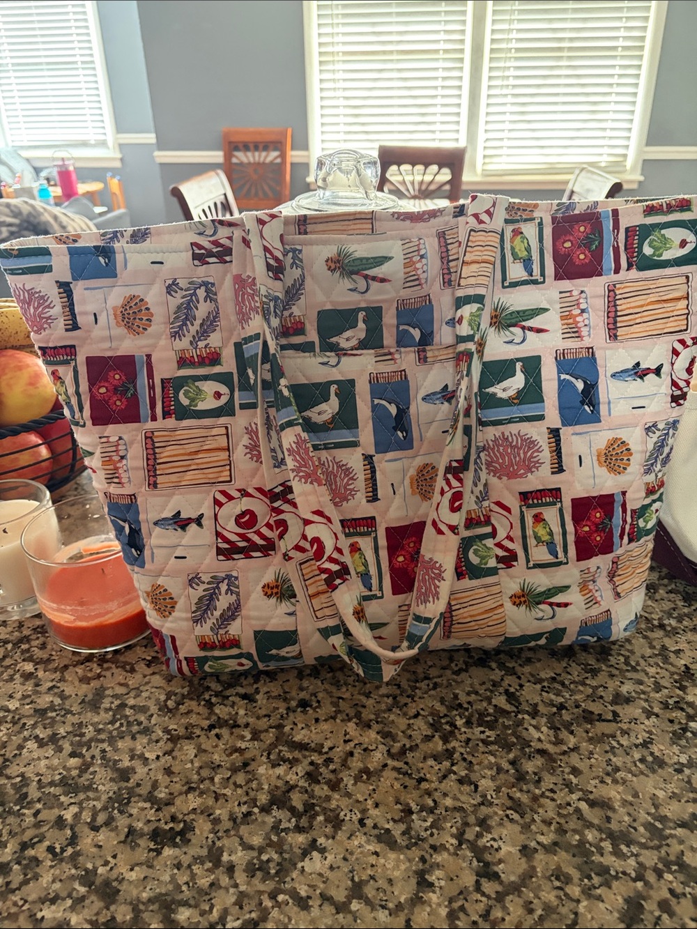 Vera Bradley for Target Quilted Coastal Print Tote Bag - Pink  Multi